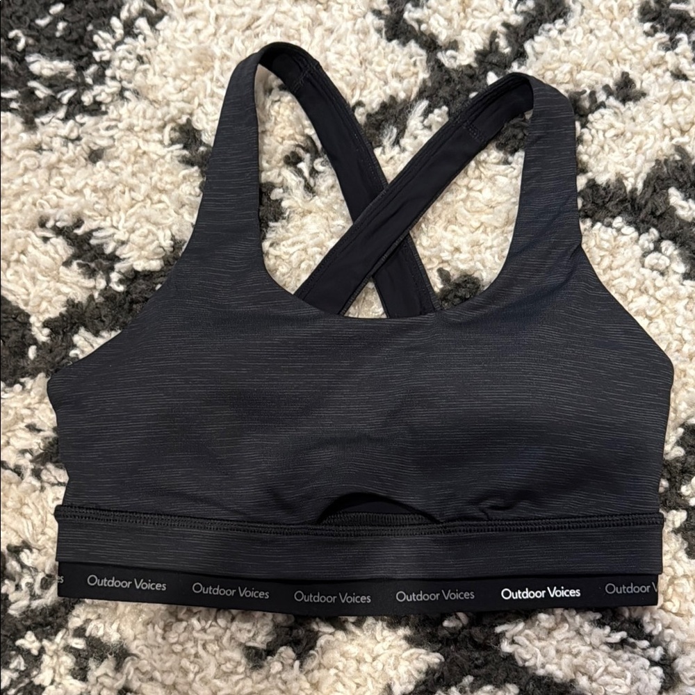 Outdoor Voices Charcoal Sports Bra XS (try on)